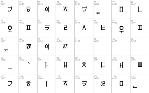 strange hangul Regular