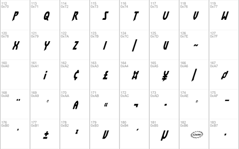 Flash Rogers Condensed Italic