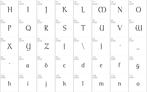 TolkienNarrowUpright Regular