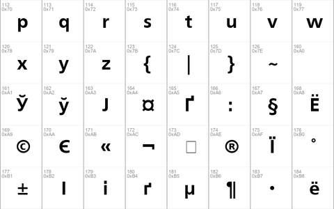 FreeSet Bold Cyrillic