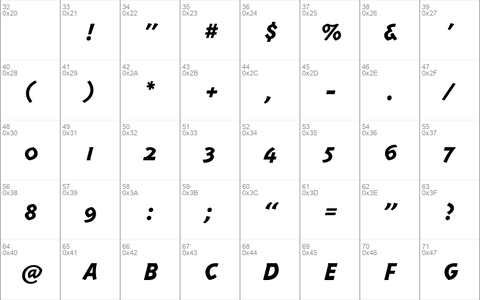 TriplexItalicExtrabold Regular