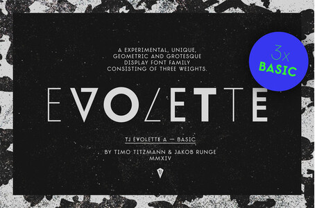 TJ Evolette A Basic font