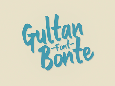 Gultan Bonte font