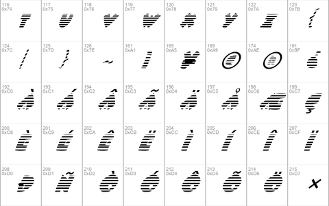 FZ JAZZY 9 STRIPED ITALIC