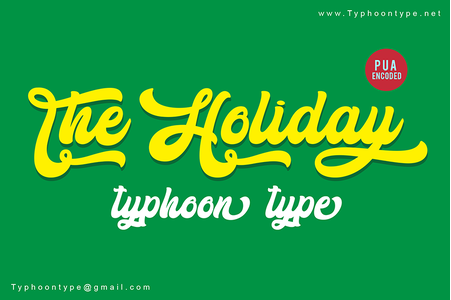 The Holiday - Personal Use font