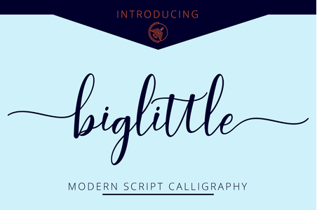 biglittle script font