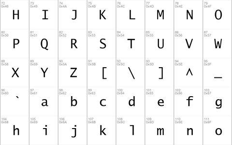 Excalibur Monospace Regular