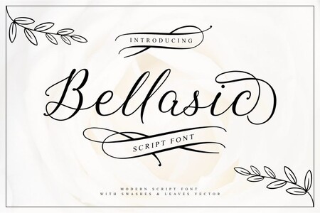 Bellasic font