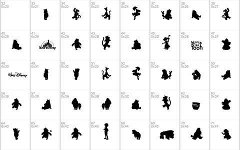 Winnie Silhouettes Regular