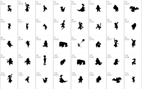 Winnie Silhouettes Regular