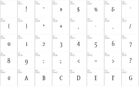 OldstyleCondensed Regular