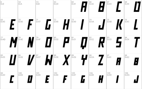 Tekno font