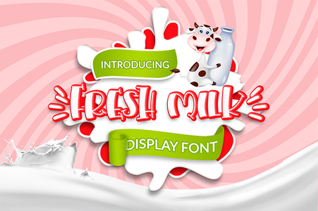 Fresh Milk font