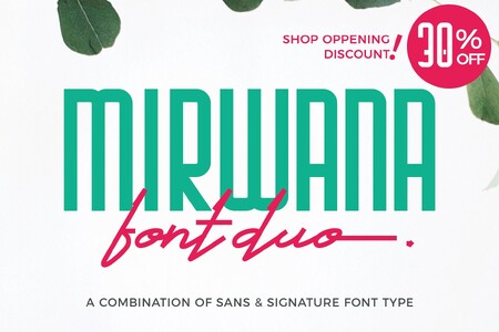 Mirwana PERSONAL USE font