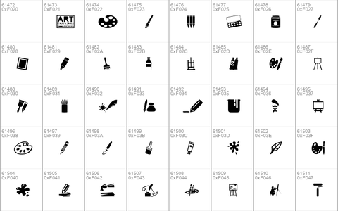Art Icons and Tools