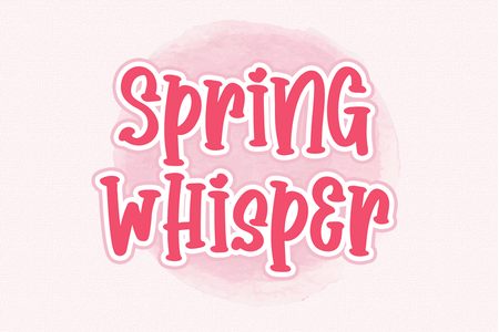 Spring Whisper font