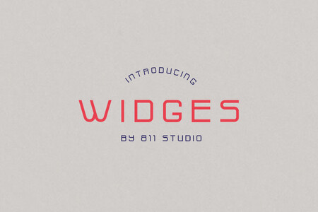 Widges font