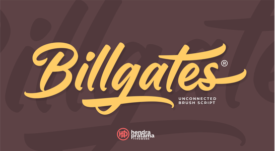 Billgates font