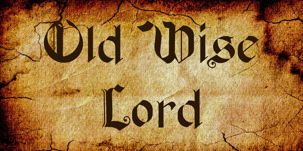 Old Wise Lord font