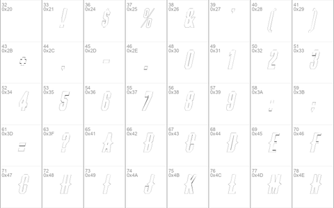 ThornsExtendedOutline Oblique