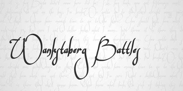 Wankstaberg Battles font