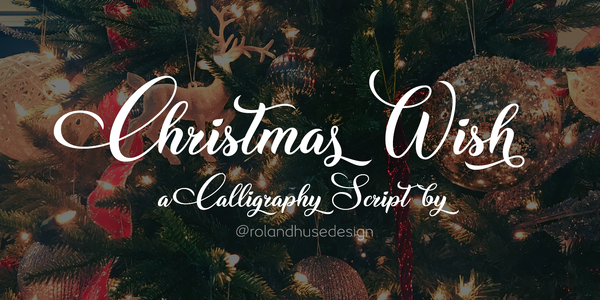 Christmas Wish Calligraphy font