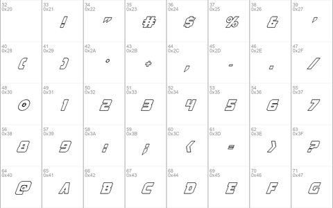 Pistoleer Outline Italic