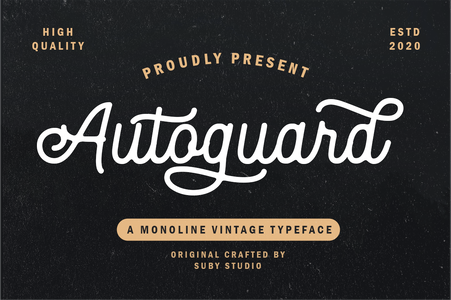 Autoguard font