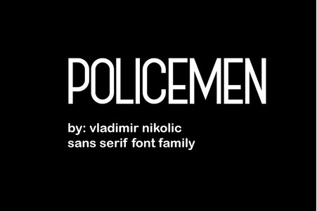 Policemen font