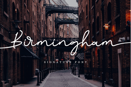 Birmingham Signature font