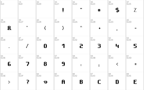 Pixelfont bold Regular