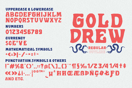 Golddrew DEMO font