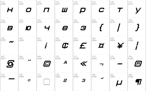 Cyrillian Bold Italic
