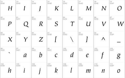 ITC Tiepolo Book Italic