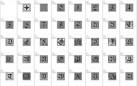 Holzschnitt-Initialen Regular