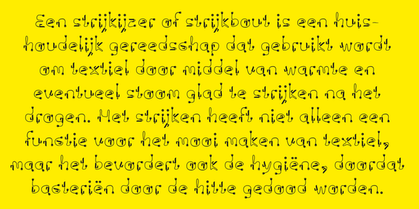 psStrijkijzer font