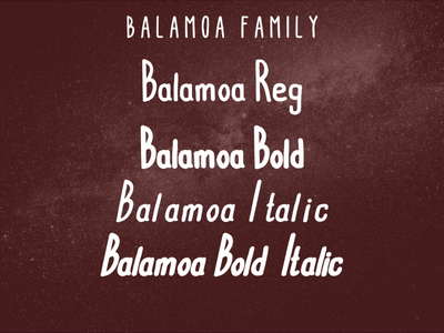 Balamoa Normal font