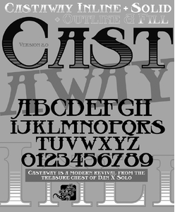 Castaway Inline v2 font