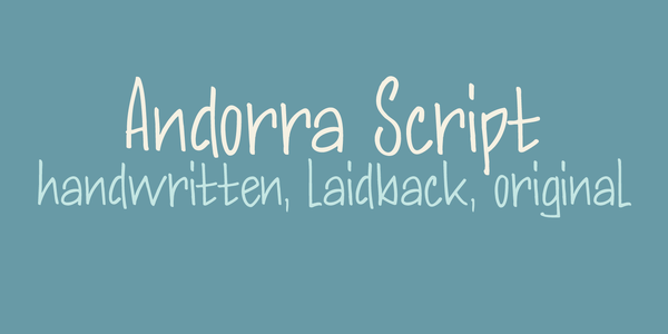 DK Andorra Script font