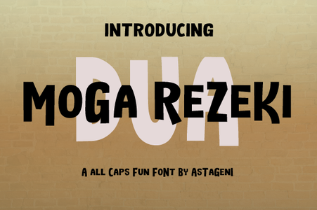 MoGa ReZeKi DuA font