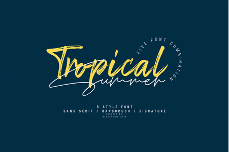 Tropical Summer Brush font