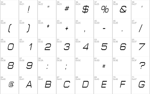 SpaceOutCondensed Italic