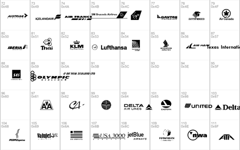 Airline Logos Past and Present