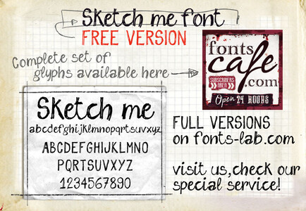 sketch me_FREE-version font