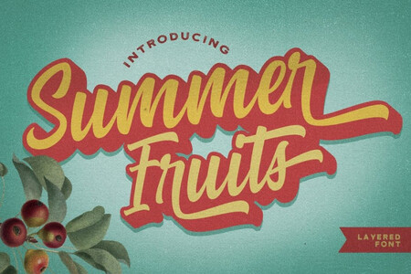 Summer Fruits Personal Use font