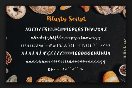 Blusty Script Free font