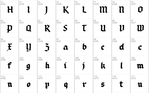 Bruchschrift Regular