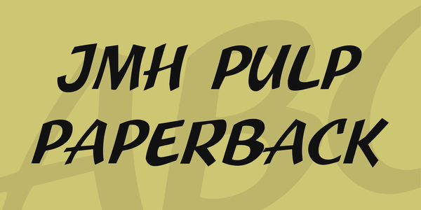 JMH Pulp Paperback font