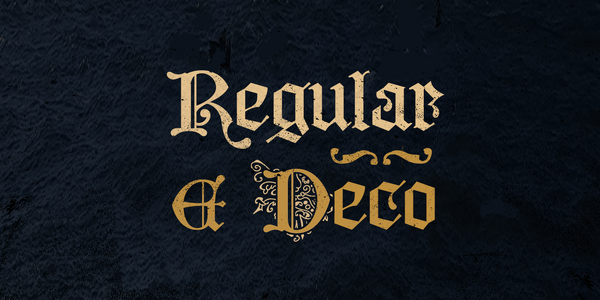 Middle Ages Deco PERSONAL USE font