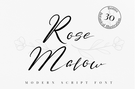 Rose Malow font